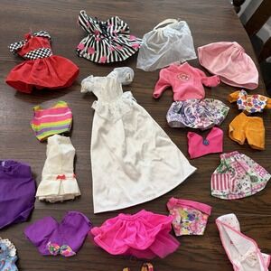 Vintage Barbie Doll Clothing Lot Mattel & Other Wedding Dress Mermaid 80s 90s 70
